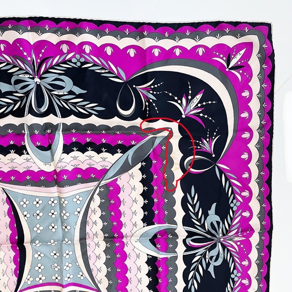 Vintage Emilio Pucci Scarf Silk Shawl Bold Abstract Print 34in Rare Daytons - Picture 6 of 16